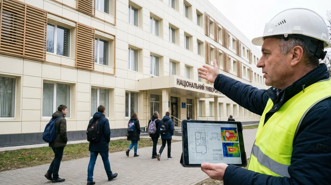 Відбудова навчальних закладів та термомодернізація корпусів університетів і коледжів